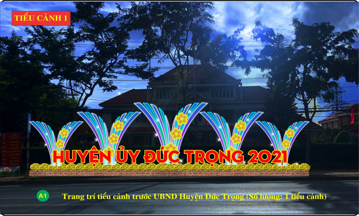 Đường hoa huyện Đức Trọng