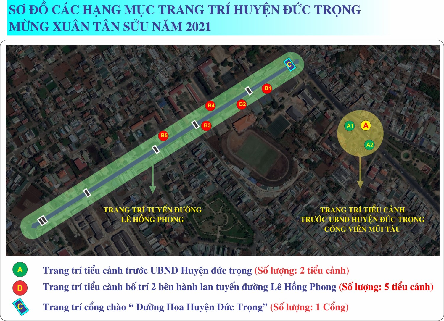 Đường hoa huyện Đức Trọng