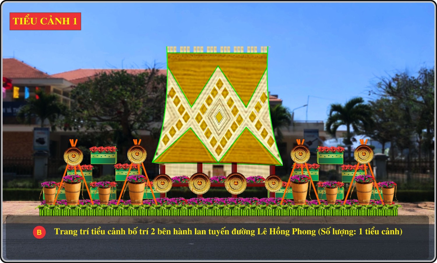 Đường hoa huyện Đức Trọng