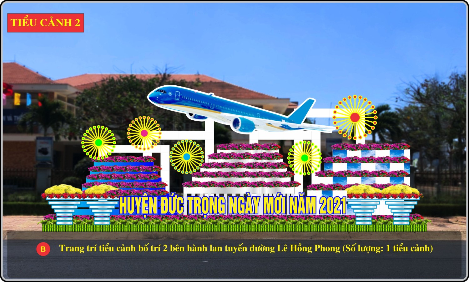 Đường hoa huyện Đức Trọng