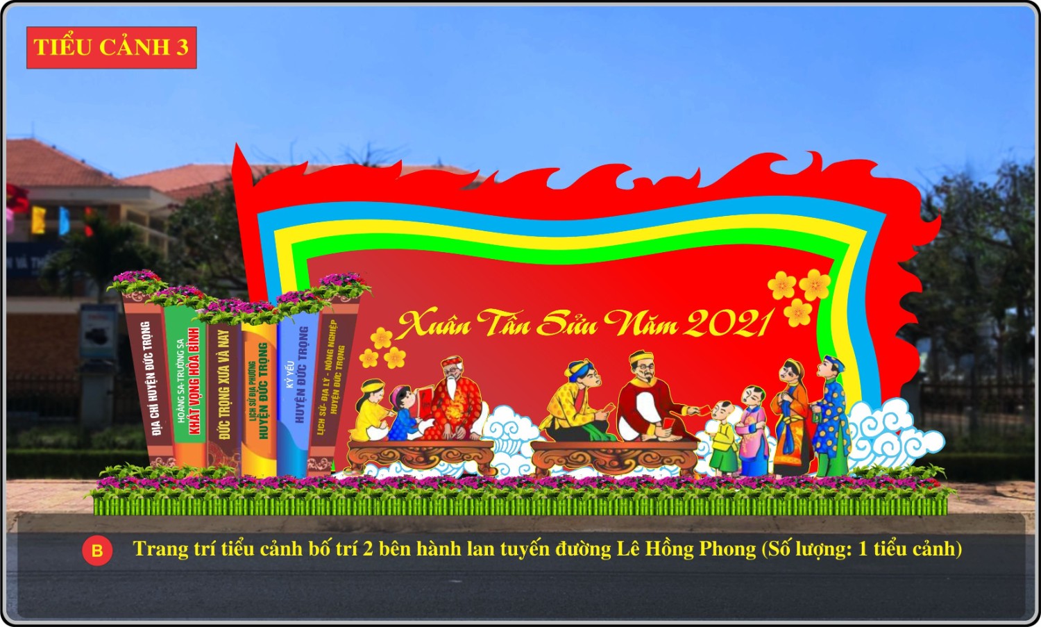 Đường hoa huyện Đức Trọng
