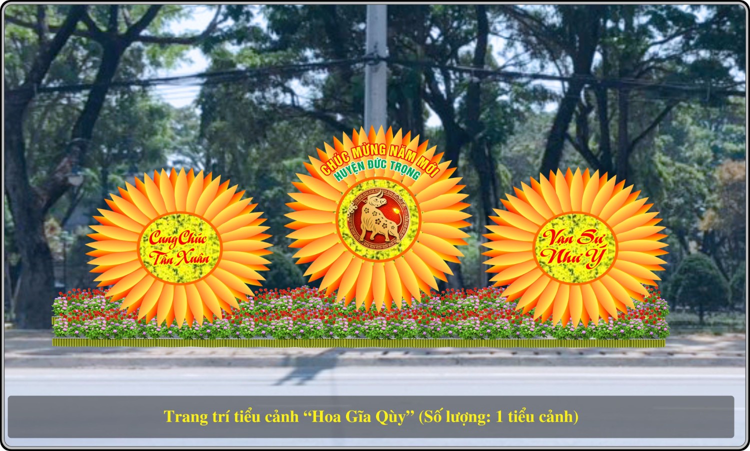 Đường hoa huyện Đức Trọng