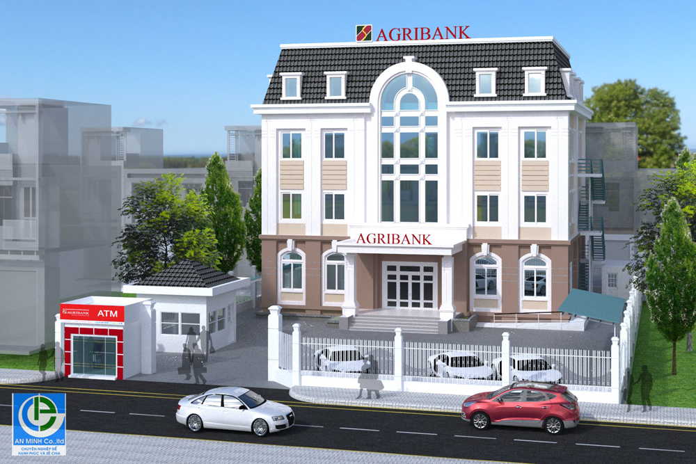 Trụ sở làm việc ngân hàng Agribank, chi nhánh huyện Lạc Dương